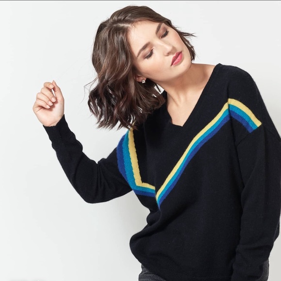Madluv Cashmere Goes Pop Cashmere Sweater French Size TU (one size fits … - Picture 1 of 6